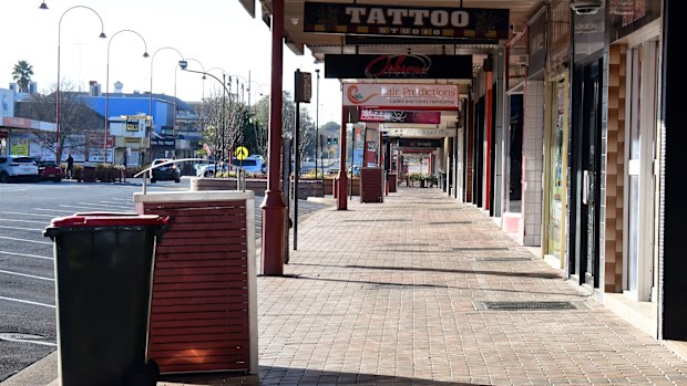 A quiet street in the NSW rural town of Dubbo.