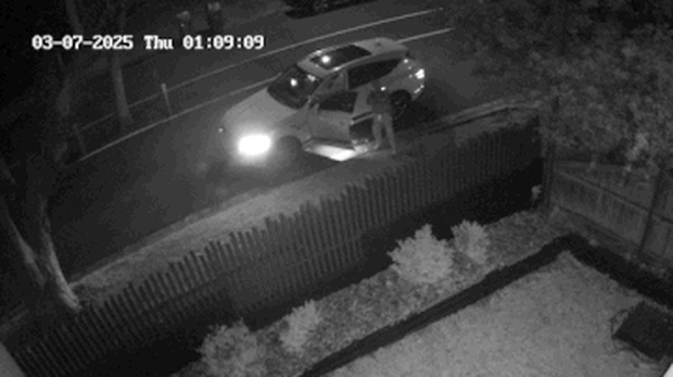 CCTV footage of a man shooting a high-powered at a home in Concord