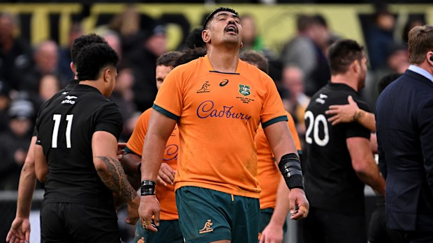 Will Skelton of Australia after losing to the All Blacks.