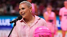 Tiana Mangakahia at the Pink Hoops event in 2025