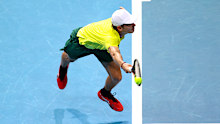 Alex de Minaur of Australia at Qudos Bank Arena.