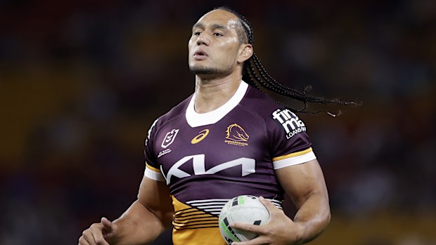 Martin Taupau of the Broncos.