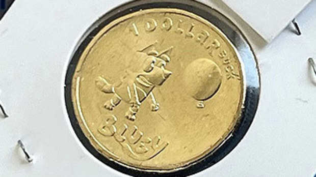 Bluey Dollarbucks $1 Australian coin (NSW Police)