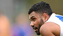 Tarryn Thomas is facing an uncertain future in the AFL. 