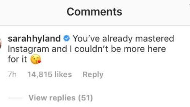 Jennifer Aniston, Instagram, photo, celebrity comments