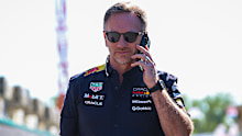 IMOLA, ITALY - MAY 17: Red Bull Racing CEO and Team Principal Christian Horner walks in the paddock during qualifying ahead of the F1 Grand Prix of Emilia-Romagna at Autodromo Internazionale Enzo e Dino Ferrari on May 17, 2025 in Imola, Italy. (Photo by Kym Illman/Getty Images)