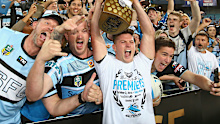 Chad Townsend celebrates after the 2016 grand final