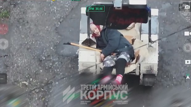 It's the first time the unmanned military robot has been used to rescue a civilian.