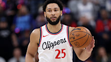 Ben Simmons #25 of the Los Angeles Clippers in action in early 2025.