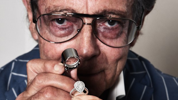 CEO Sir Michael Hill Jewellers at new George St store for Xmas retail story. Photo by Peter Braig

