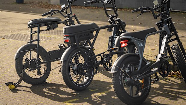 e-bikes in a row