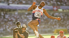 Mike Powell holds the world record for long jump that has stood since 1991.