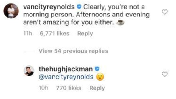 Ryan Reynolds, Hugh Jackman, Instagram, coffee commercial