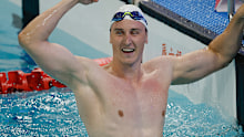 Cameron McEvoy breaks the 50m freestyle record.
