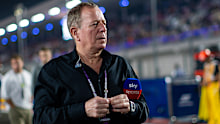 Sky Sports presenter Martin Brundle on the grid.