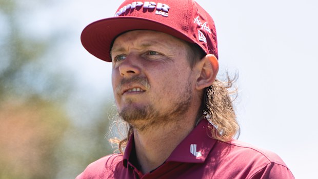 Cameron Smith looks on during the Final Round of the Australian Open at The Royal Melbourne Golf Club.  Melbourne, Australia 7/12/2025 