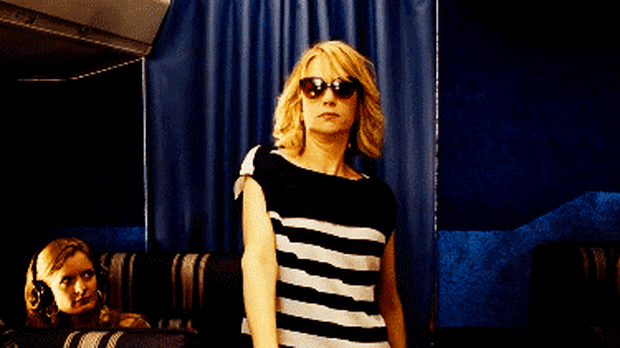 Bridesmaids, Kristen Wiig, airplane scene. movie