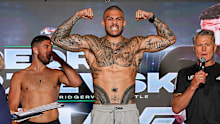 Tyson Pedro at the Uncaged weigh in.
