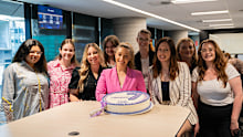 Team 9honey celebrating our seventh birthday in October.