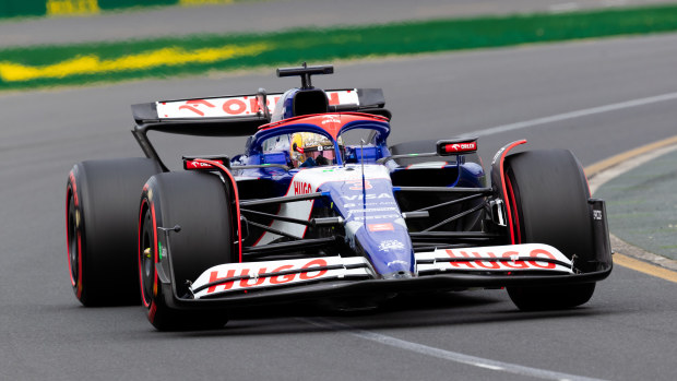 Daniel Ricciardo on track during the 2024 Australian Grand Prix weekend.