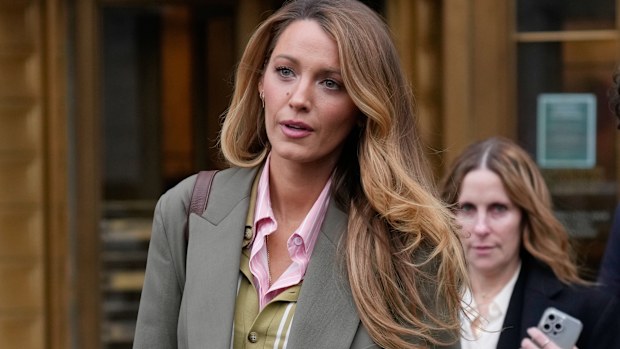 Blake Lively leaves a courthouse in New York, Wednesday, Feb. 11, 2026, who came to the courthouse to see if her lawsuit alleging sexual harassment  on the set of the 2024 romantic drama It Ends With Us could be settled before a May trial. 