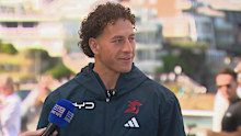 Mark Nawaqanitawase speaks to media.