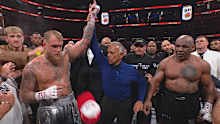 Jake Paul defeats Mike Tyson.
