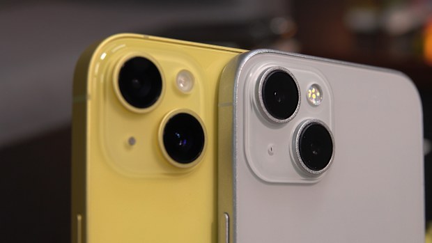 The phones look remarkably similar to the iPhones 12, 13 and 14, with some minor changes.