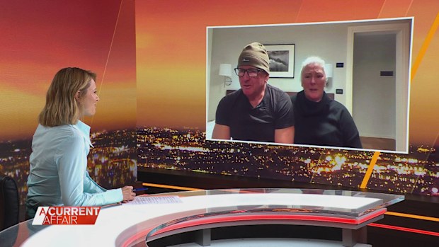 The couple said they were traumatised by the incident, which unfolded when a woman walked out of the bathroom and collapsed next to their row.