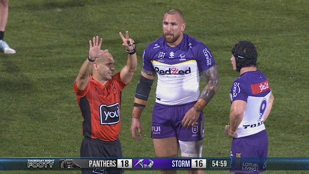 Nelson Asofa-Solomona given marching orders.