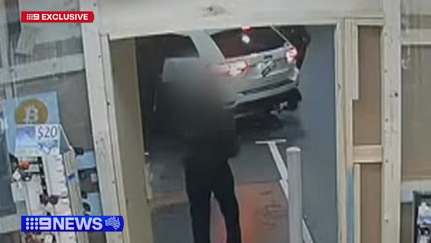 9News can reveal the white Jeep Cherokee was driven to several service stations in Melbourne's south-east on Saturday, where a group of masked thieves allegedly carried out armed robberies.