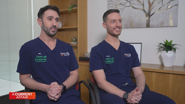Nic Saunders and his partner, emergency veterinarian Dr Paul Cunningham, established the service two years ago.