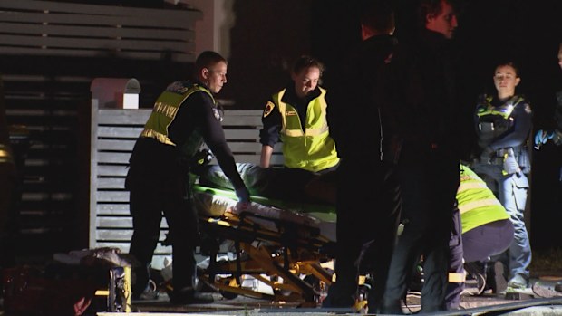 The two men were taken ot hospital with serious but non-life-threatening injuries.