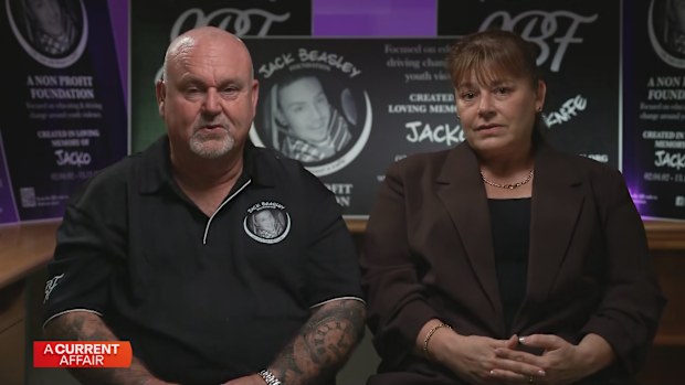 For several years Brett and Belinda Beasley have campaigned for Jack's Law, giving police the power to scan and seize weapons from people in public.