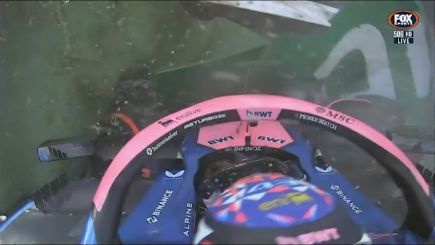 Franco Colapinto crashed out late in the first part of qualifying for the Emilia Romagna Grand Prix.
