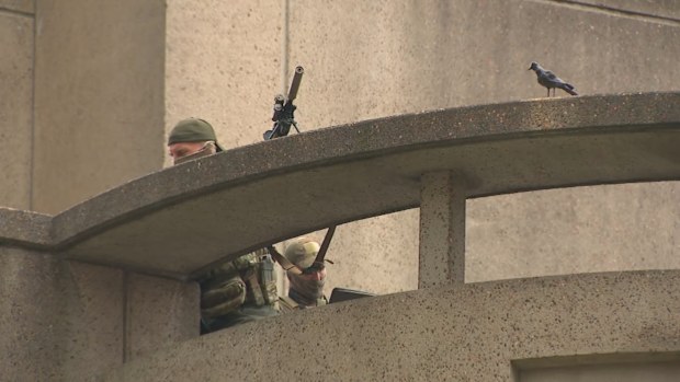 Snipers on Isaac Herzog's hotel roof in Sydney