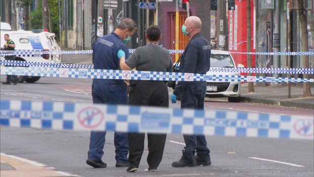 Police spent many hours processing the scene.