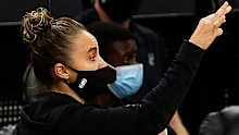 Becky Hammon of the San Antonio Spurs took over head coach duties.