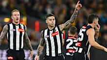 Jamie Elliott in action for Collingwood.