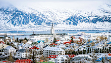 Reykjavik the capital city of Iceland, which is surging in popularity.