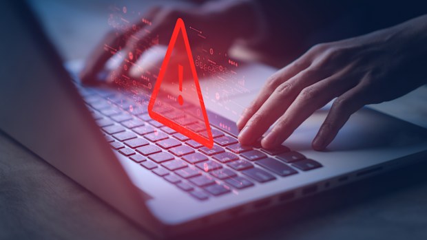 Scammer stock photo