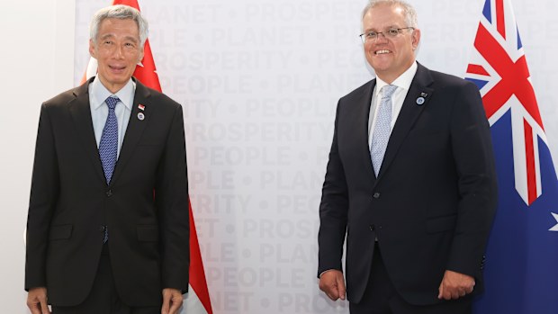 Prime Minister Scott Morrison announced the agreement at the G20 Leaders' Summit in Rome, following a meeting with the Prime Minister of Singapore Lee Hsien Loong.