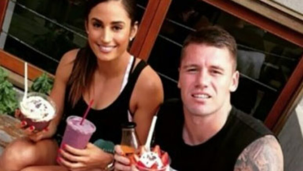Jessica Peris with Shaun Kenny-Dowall.