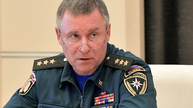 Russian Emergency Situation Minister Yevgeny Zinichev died during a training exercise in the Arctic.