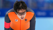 BEIJING, CHINA - FEBRUARY 18: Kai Verbij of the Netherlands during the Men's 1000m on day 14 of the Beijing 2022 Olympic Games at the National Speedskating Oval on February 18, 2022 in Beijing, China (Photo by Douwe Bijlsma/BSR Agency/Getty Images)
