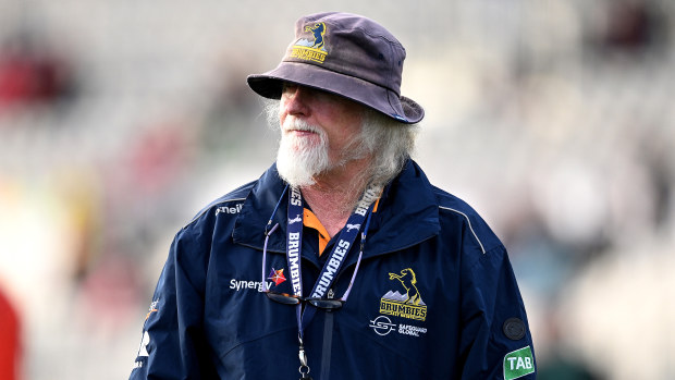 Assistant coach Laurie Fisher of the Brumbies.