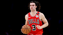 LOS ANGELES, CALIFORNIA - MARCH 22: Josh Giddey #3 of the Chicago Bulls in action against the Los Angeles Lakers at Crypto.com Arena on March 22, 2025 in Los Angeles, California. NOTE TO USER: User expressly acknowledges and agrees that, by downloading and or using this photograph, user is consenting to the terms and conditions of the Getty Images License Agreement.  (Photo by Luke Hales/Getty Images)