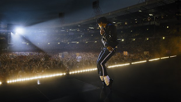 Jaafar Jackson as Michael Jackson in Michael, 2026 movie. 