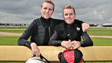 Twins Nathan Berry and Tommy Berry in 2012, before Nathan's tragic death.
