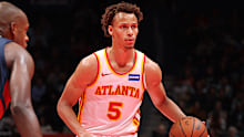 Dyson Daniels in action against the Wizards